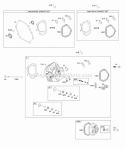 Cylinder Head Gasket Sets Diagram and Parts List for 25P132-0002-G1  Briggs and Stratton Engine